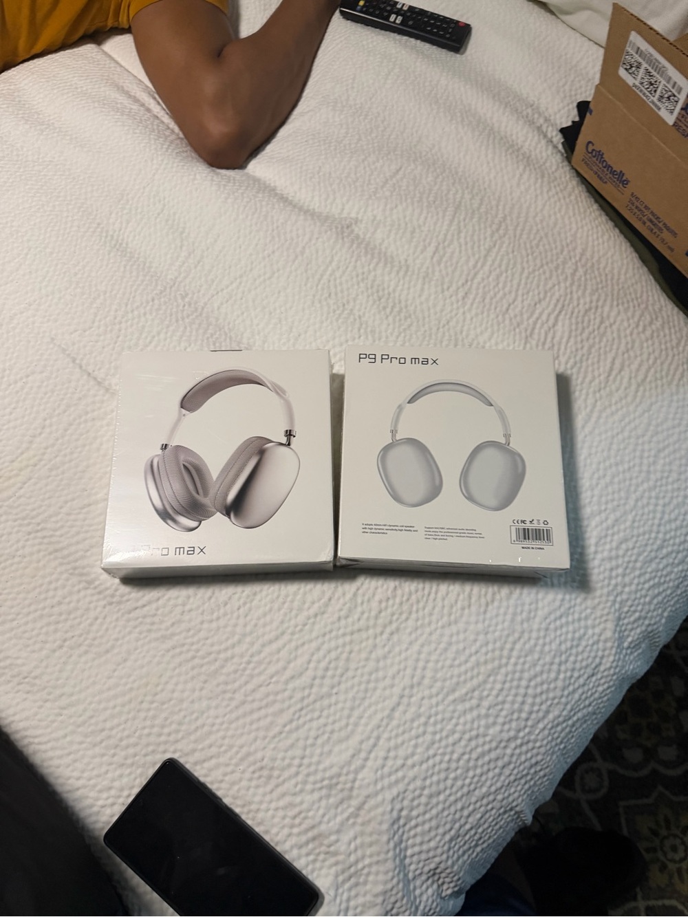 P9 Pro Max Wireless Over-Ear Headphones — White